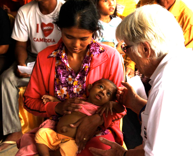 A Cru volunteer prays over this very sick little boy who, to the great surprise of onlookers, is visibly changed before their eyes. The mother immediately asks to know about this God who healed her son. Photo/story courtesy of GAiN.